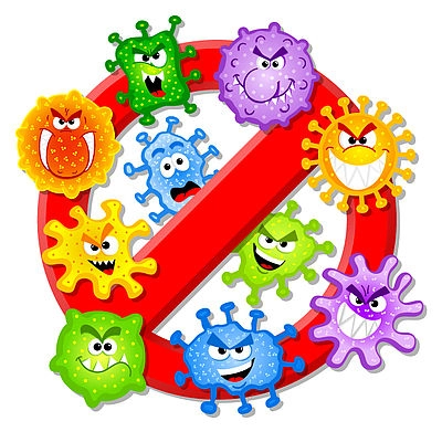 Innenraumdesinfektion Virusbild